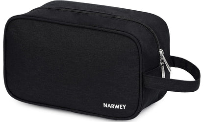 Travel Toiletry Wash Bag for Men and Women Traveling Dopp Kit Shaving Bag for Toiletries Accessories (Black)